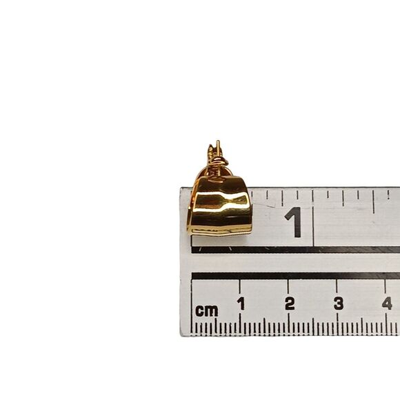 VTG Lot Of 3 Pierced Earrings Gold Hoop, Black W/ Rhinestones, Silvertone Swirl - Picture 8 of 8